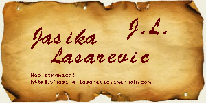 Jasika Lašarević vizit kartica